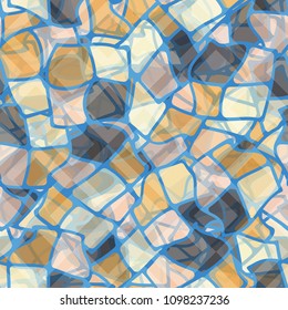 Schizophrenic abstraction. Seamless pattern. A mishmash. Marble. Camouflage. Seamless. Easily editable.