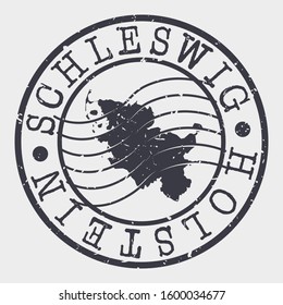 Schleswig Holstein Germany Stamp Postal. Map Silhouette Seal. Passport Round Design. Vector Icon. Design Retro Travel.