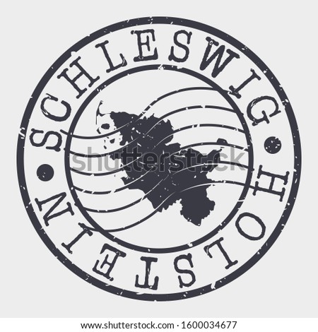 Schleswig Holstein Germany Stamp Postal. Map Silhouette Seal. Passport Round Design. Vector Icon. Design Retro Travel.
