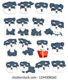 A Schnauzer Vector Sey Collection