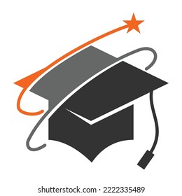 scholar student success logo Icon Illustration Brand Identity