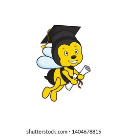 Scholarship Bee for student Logo Vector