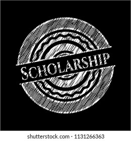 Scholarship with chalkboard texture