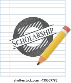 Scholarship draw (pencil strokes)