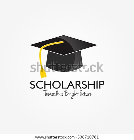 Scholarship Education Logo Design Template. Vector Illustration