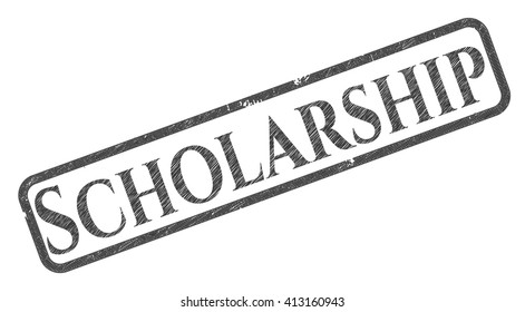 Scholarship Emblem Drawn In Pencil