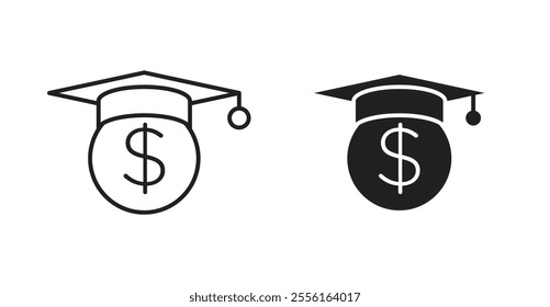 Scholarship Filled flat icons set for apps and web ui designs.