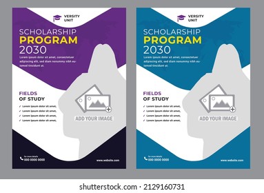  Scholarship Flyer Template Design Very Moden