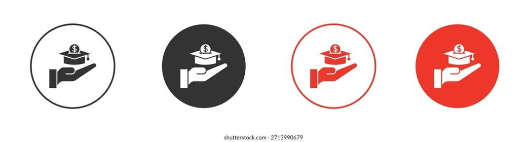 Scholarship fund icon. web vector design