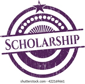 Scholarship grunge seal