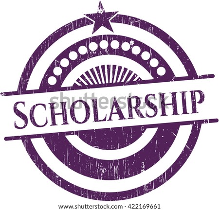 Scholarship grunge seal