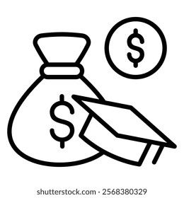 Scholarship Icon Element For Design