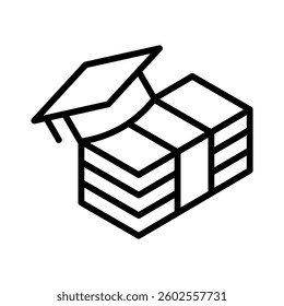 Scholarship Icon Element for Design