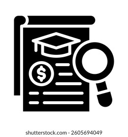 Scholarship Icon Element for Design