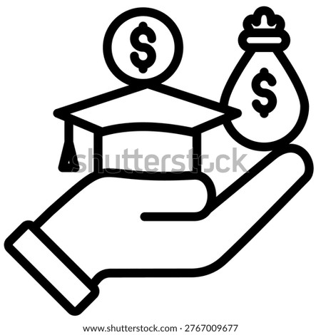 Scholarship Icon Element For Design