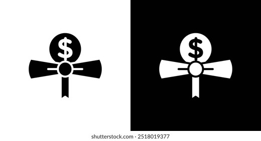 Scholarship icon Flat fill set collection