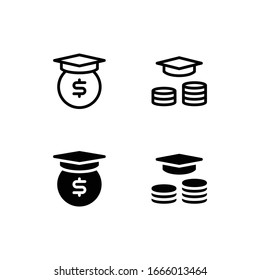 Scholarship Icon Logo Vector Symbol