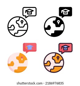 Scholarship Icon Set Style Collection