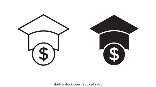 Scholarship Icon set. vector illustration set