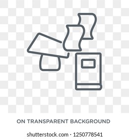 scholarship icon. Trendy flat vector scholarship icon on transparent background from E-learning and education collection. High quality filled scholarship symbol use for web and mobile