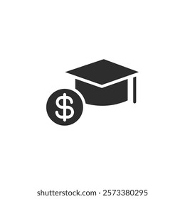 Scholarship icon web design in vector