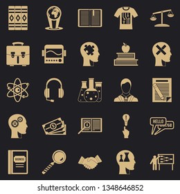 Scholarship icons set. Simple set of 25 scholarship vector icons for web for any design