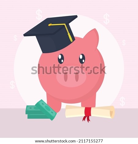 scholarship and loans illustration design