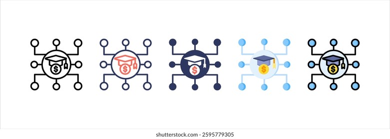 Scholarship Multi Style Icon Set