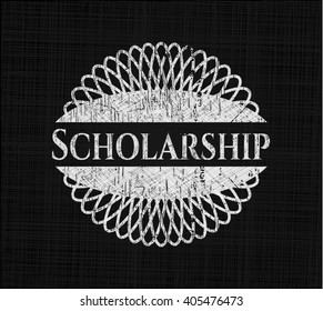 Scholarship on chalkboard
