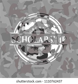 Scholarship on grey camo pattern