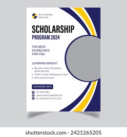 Scholarship Program Flyer Design Template