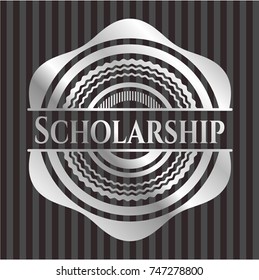 Scholarship silvery shiny badge