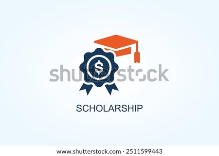 Scholarship Vector Or Logo Sign Symbol Illustration