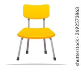 Scholl chair vector isolated illustration