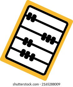 Abacus, Illustration, Vektorgrafik auf weißem Hintergrund.