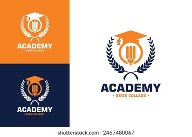 School academy badge logo design