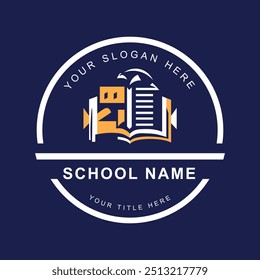 school academy logo- open school design
