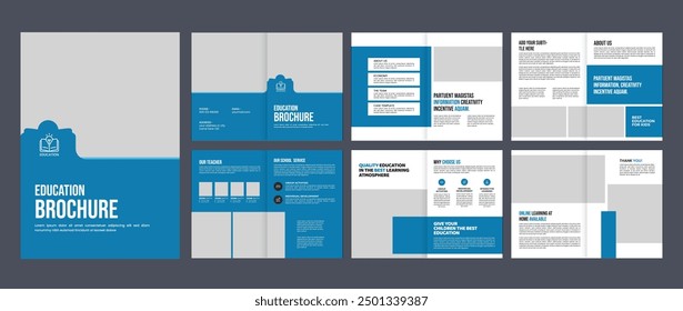 school admission and back to school company profile brochure design template
