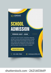 School Admission Flyer Design Template