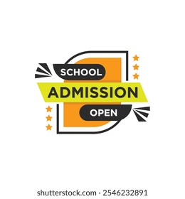 School admission open admit now social media post template vector