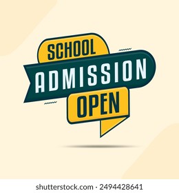 school admission open banner label clipart