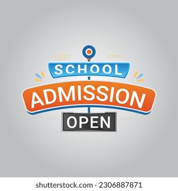 School Admission Open Creative Template design  