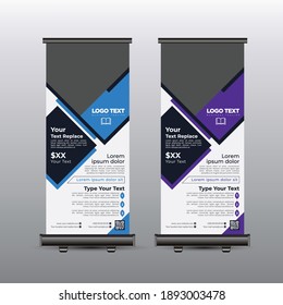 School Admission Open roll up banner design Template , Vector illustration.