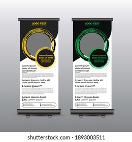 School Admission Open roll up banner design Template , Vector illustration.