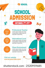 School Admission Poster and Flyer Template