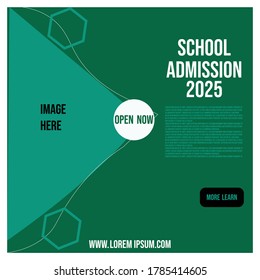 school admission social media banner