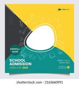 School Admission Social Media Banner