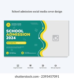 School Admission social Media Cover Design