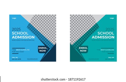 school admission social media post ad facebook instagram,twitter