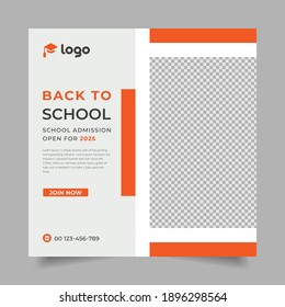 School admission social media post